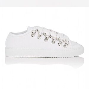 J.‎ W. Anderson Canvas Eyelet White Women's Sneakers Low Top 37
